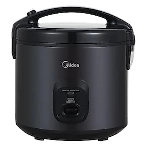 Panela de Arroz Elétrica Midea 5L Revestimento Blackstone e Bandeja a Vapor Preta 110V