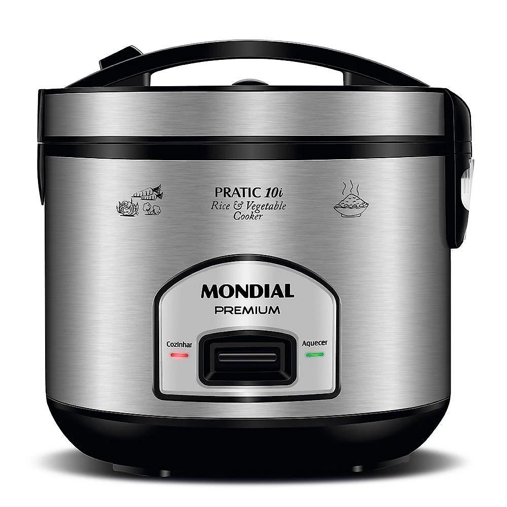 Panela Elétrica Mondial Pratic 10i Pe-42-10x -220v-preto/inox 220V