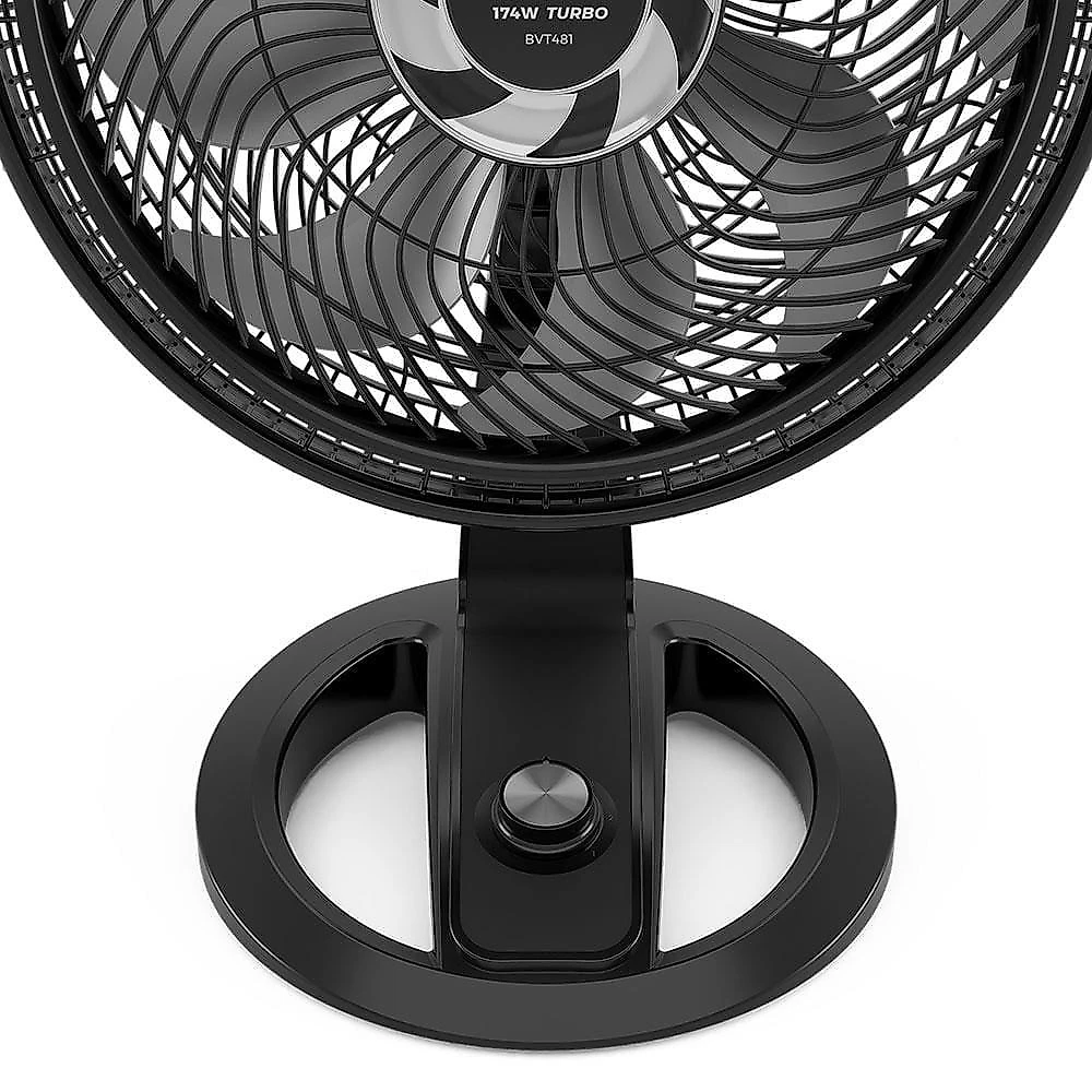 Ventilador de mesa britânia maxx force bvt481 47cm com 3 velocidades e 8 pás - preto 110
