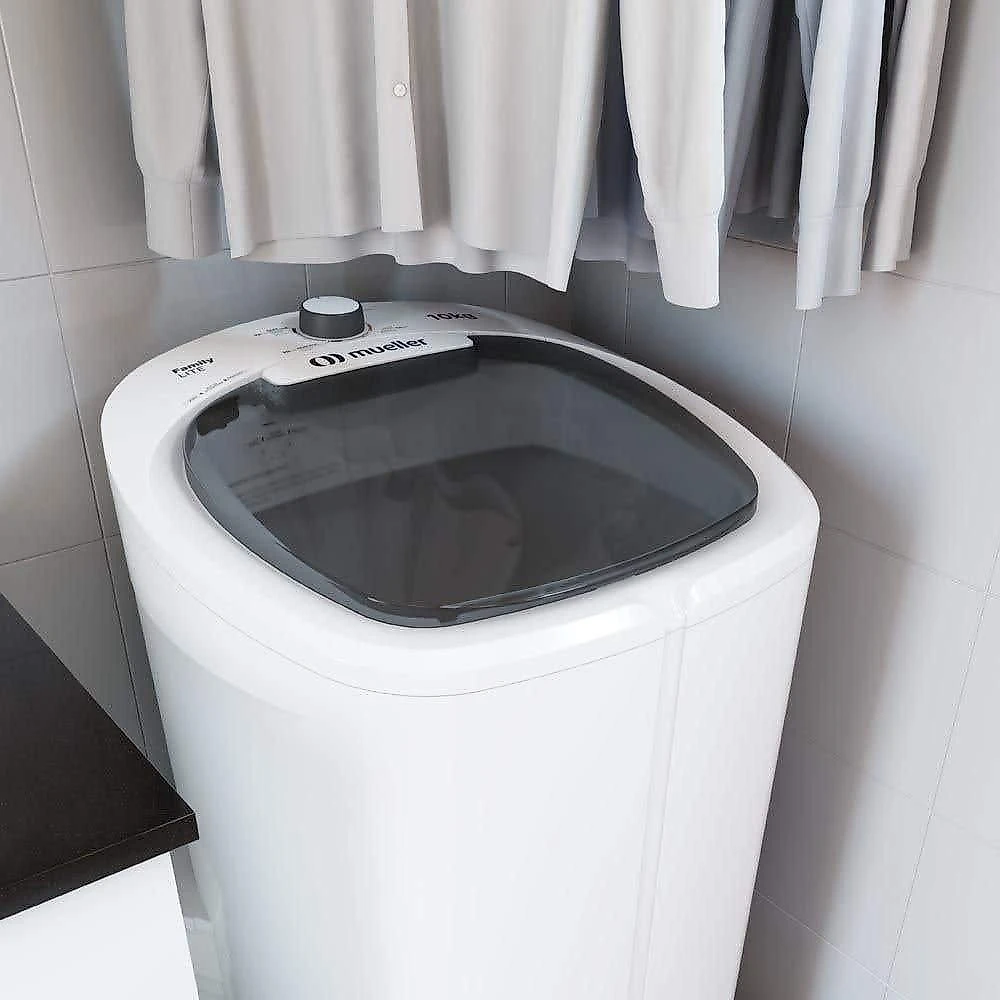 Tanquinho de Lavar Roupas Mueller Family Lite, 10 Kg, Branca, 220 Volts