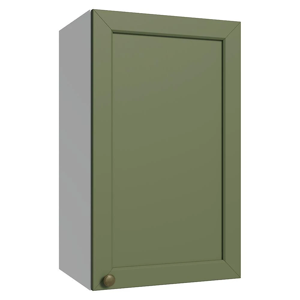 Armário aéreo 40 cm 1 porta branco/verde vik madesa