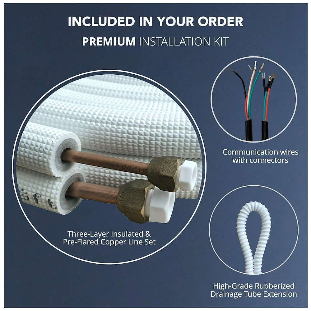 Cooper Hunter Hyper Heat 24.000 BTU 20,5 SEER 11,5 HSPF Ductless Mini Split Air Conditioners Bomba de calor 22F com...