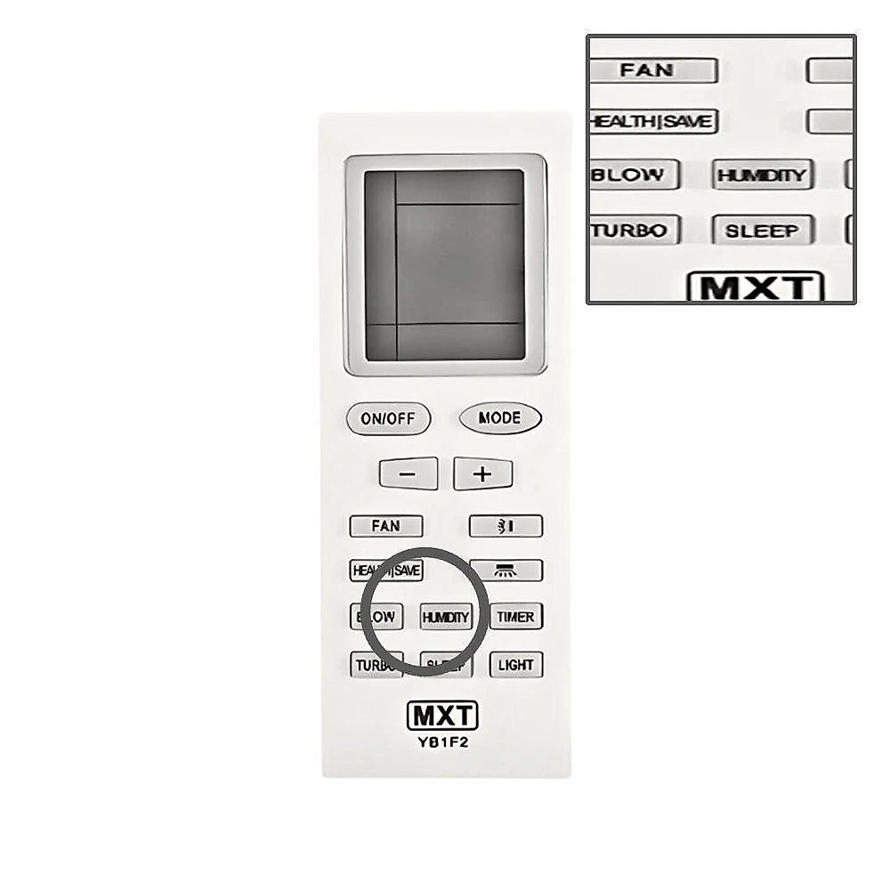 Controle Remoto Grupo MXT 01335 para Ar Condicionado Split Gree YB1F2