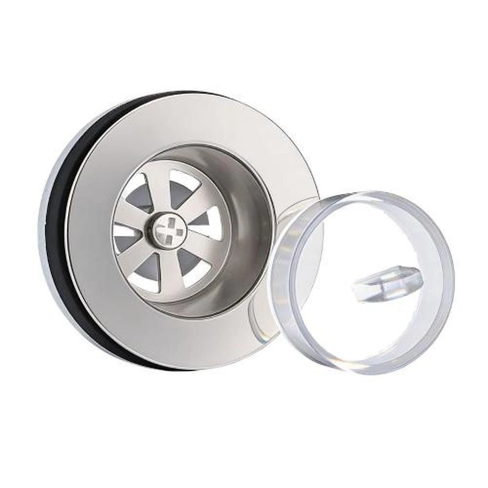 Válvula para Lavatório 2.1-2 Inox com Tampa Plástica Emborrachada Pádova