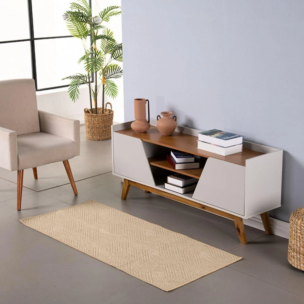 Tapete Passadeira Sisal Lancer 1 Peça 10,00m X 66cm 87% Polipropileno - 13% Poliéster - Ps29 Clean