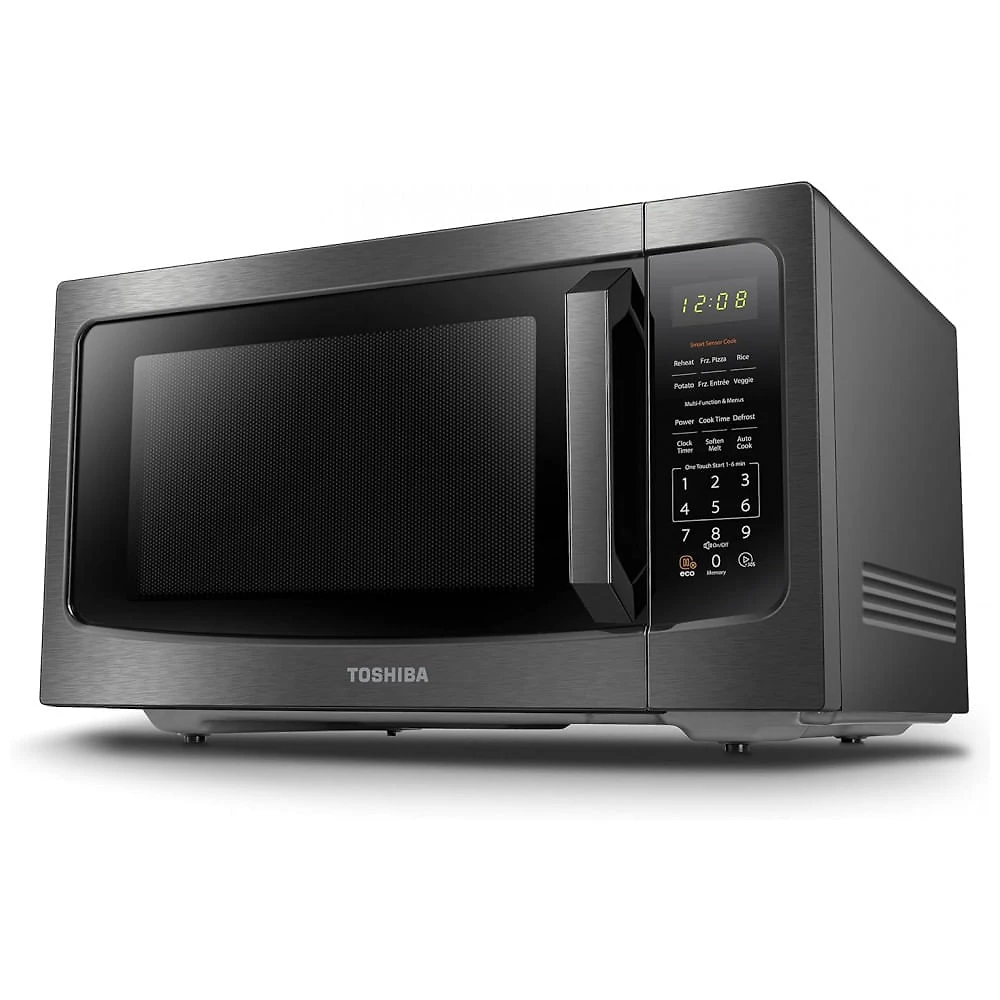 Micro Ondas de Bancada em Aço Inoxidável 45L, 110V 1200W, TOSHIBA MLEM45PBS, Preto