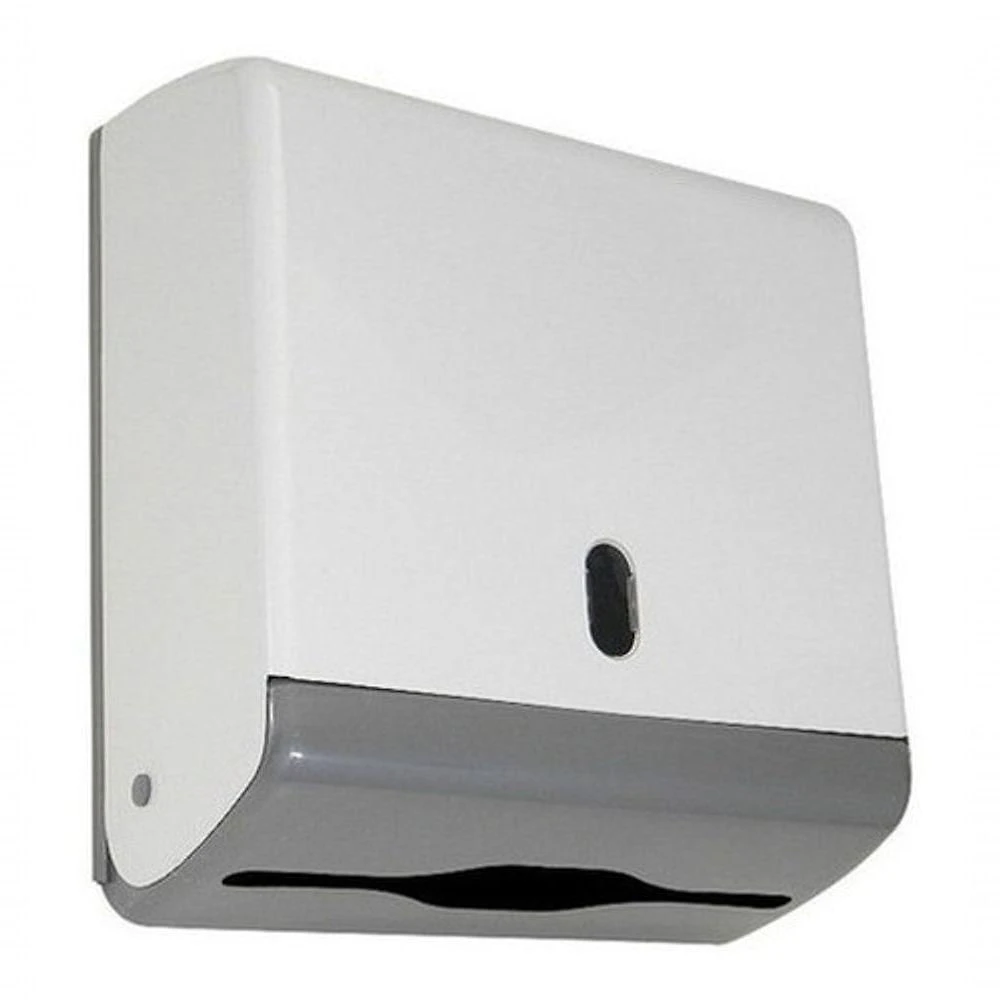 Toalheiro para Papel Interfolha Junior N15 ABS para 2 Ou 3 Dobras Branco-Cinza Higipack