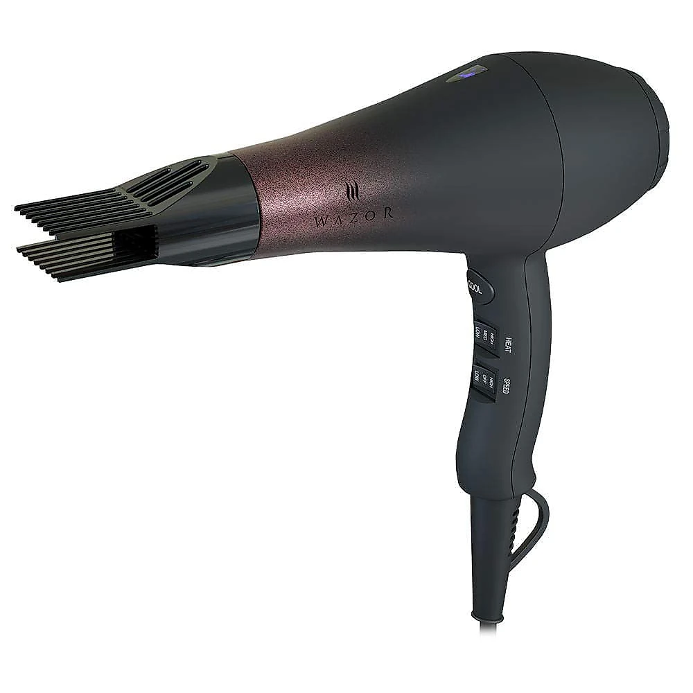 Wazor Secador de Cabelo Profissional Iônico com Difusor 1875W Preto