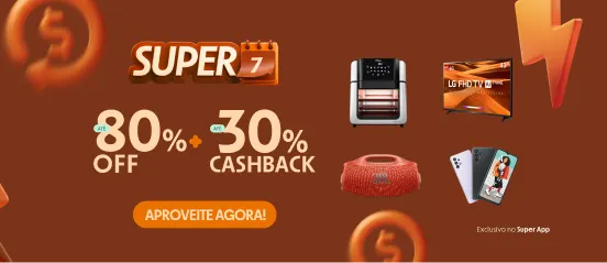Super 7 com até 30% de cashback