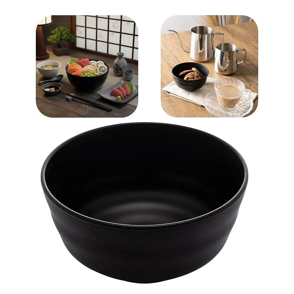 Bowl Tokyo Tigela Japonesa Melamina Resistente para Restaurante Preto 400ML Lyor webcontinental-7893015510267