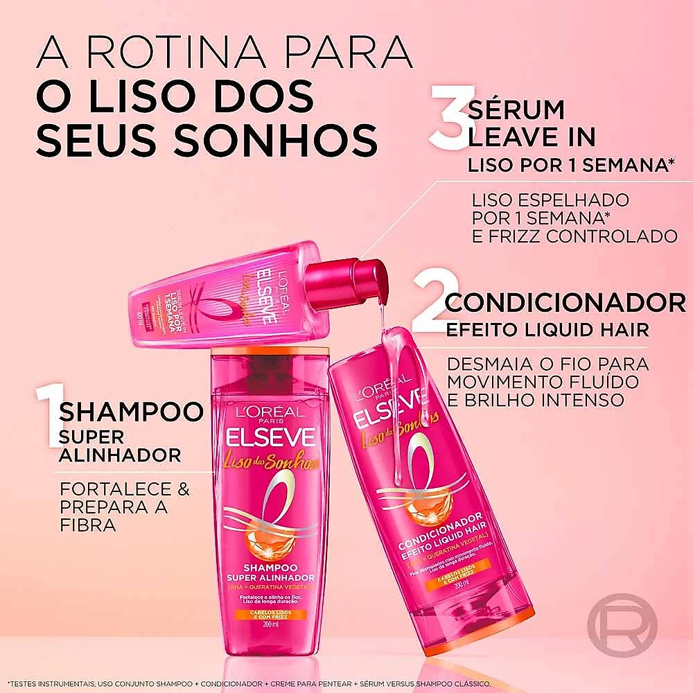 Sérum leave-in l'oréal paris elseve liso dos sonhos 100ml