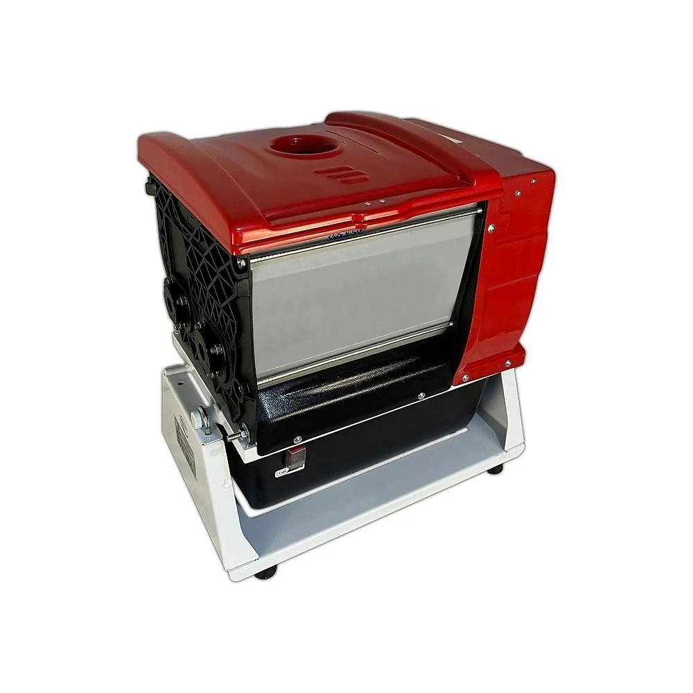 Amassadeira Semi Rápida ALI-05 com Cuba em Aço Inox e Sistema Basculante Bivolt Vermelho e Branco Bivolt