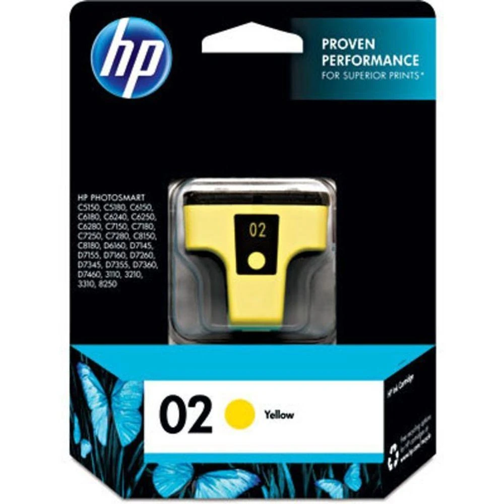 Cartucho Hp 02 C8773wl Amarelo