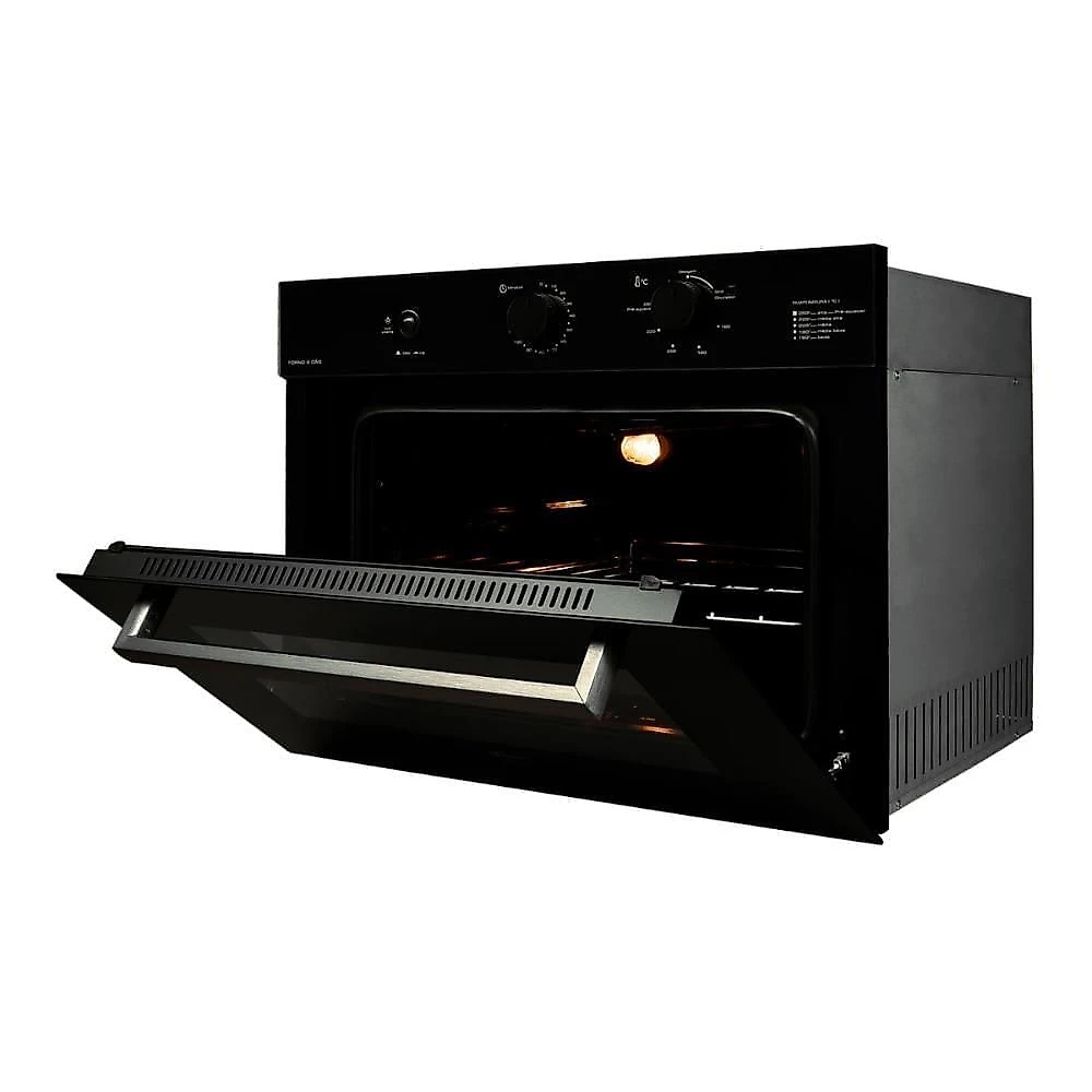 Forno a Gás de Embutir Fischer Infinity 50L com Grill Preto 220V