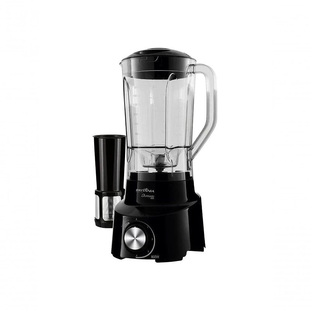 Liquidificador Britânia Diamante 800 PR 800W 2,65L Autolimpeza Preto 110V