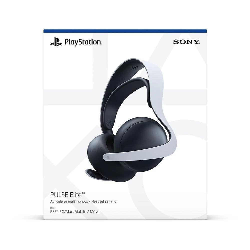 Miniatura Headset sem fio Gamer Sony Pulse Elite, Bluetooth, PS5, Branco - CFI-ZWH2L
