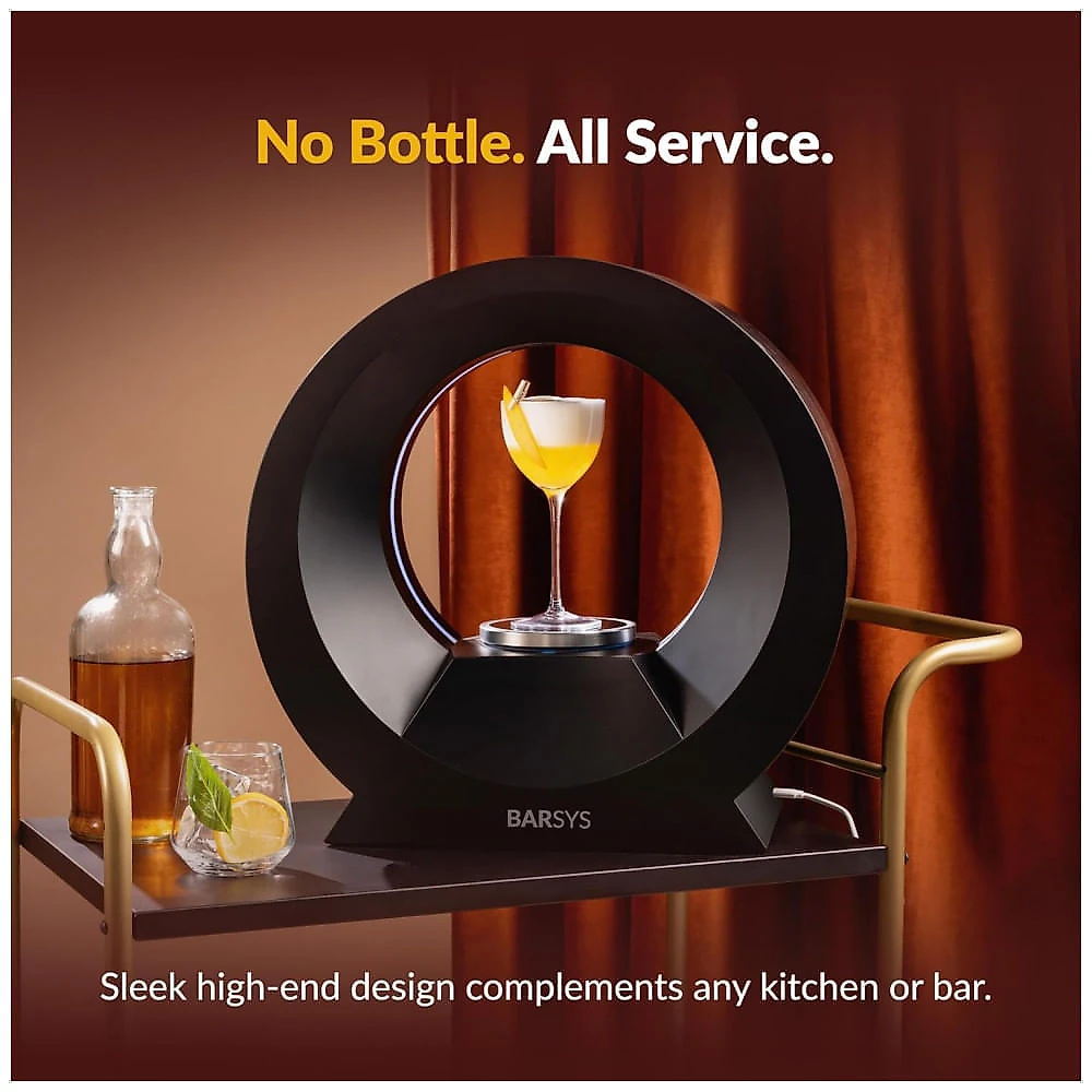 Mixer de Coquetéis para Casa Barsys 360 - Prepare Margaritas e Mais! Criador de Bebidas com App, Fácil de Usar.