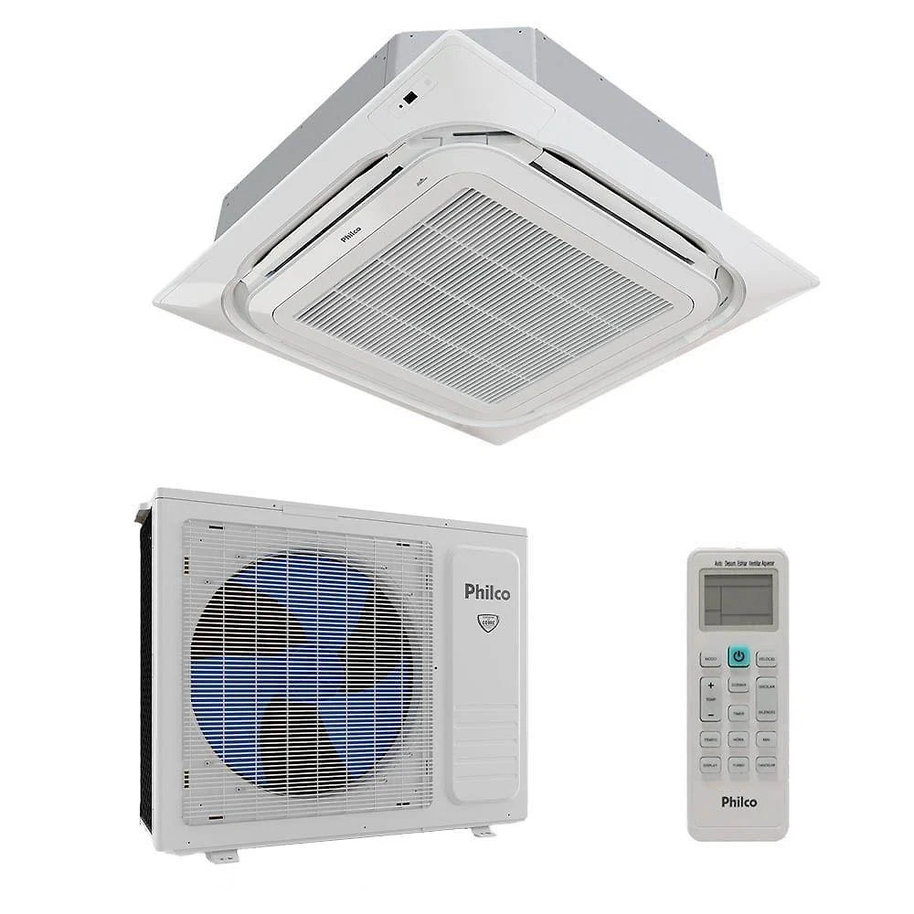 Ar Condicionado Cassete Philco Eco Inverter 24000 BTUS Frio 220V PAC24000ICFM16