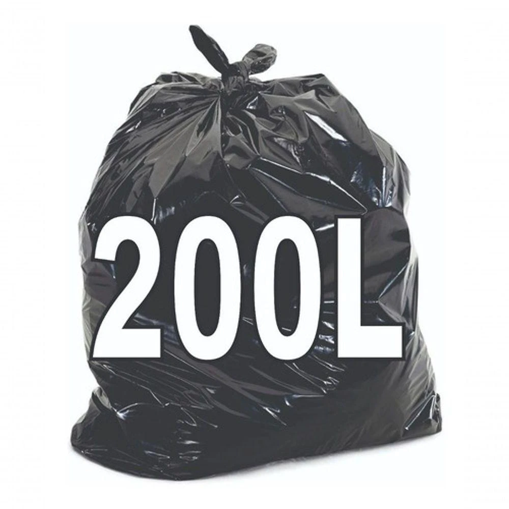 Saco para Lixo 200 Litros Resistente em Polietileno de Baixa Densidade Preto Higipack