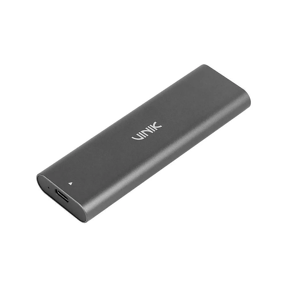 Case Externo para SSD M.2 CSM2C Compatível com Nvme e SATA USB Type C 3.1 Prata Vinik