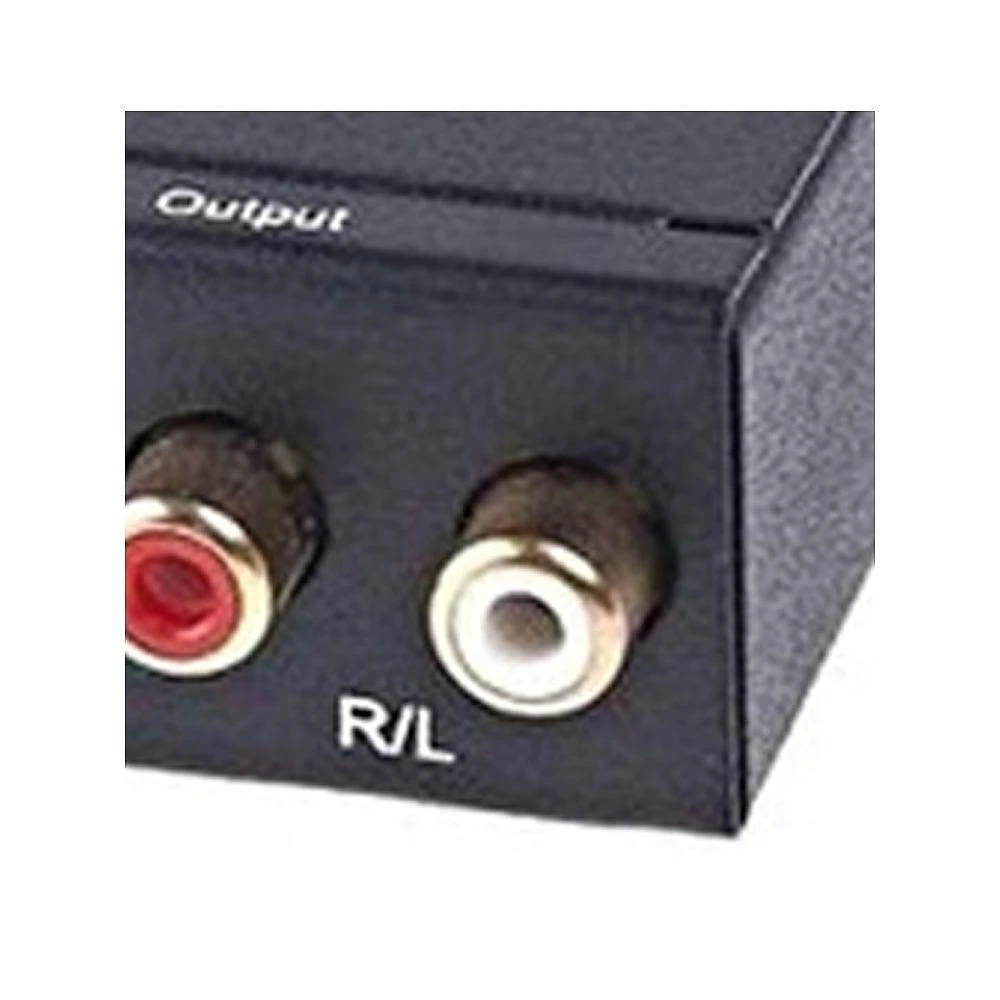 Conversor de Áudio Ótico para Analógico Estéreo Grupo MXT Digital Óptico Ou Coaxial L-R