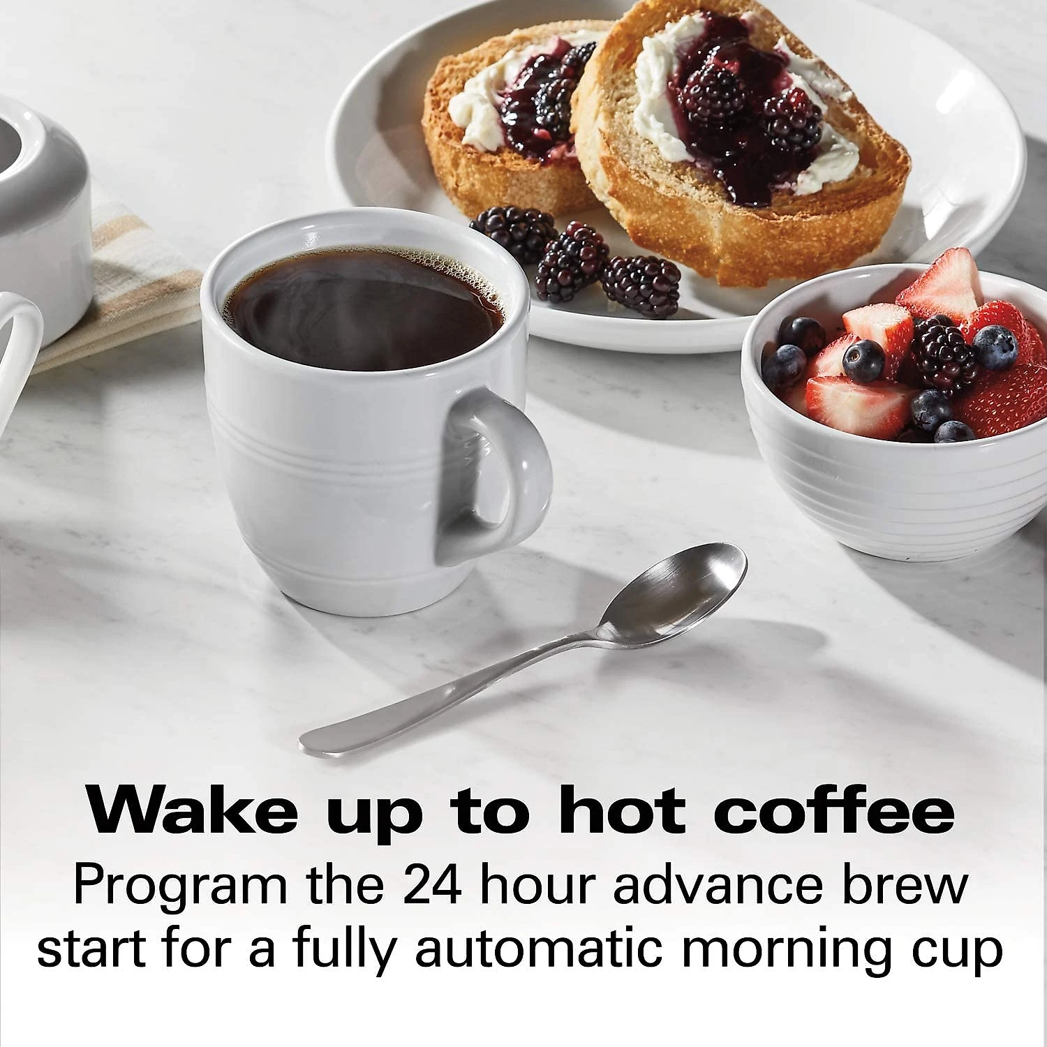 Hamilton Beach Cafeteira Programável 17L com Tela LCD 1350W110V Prata