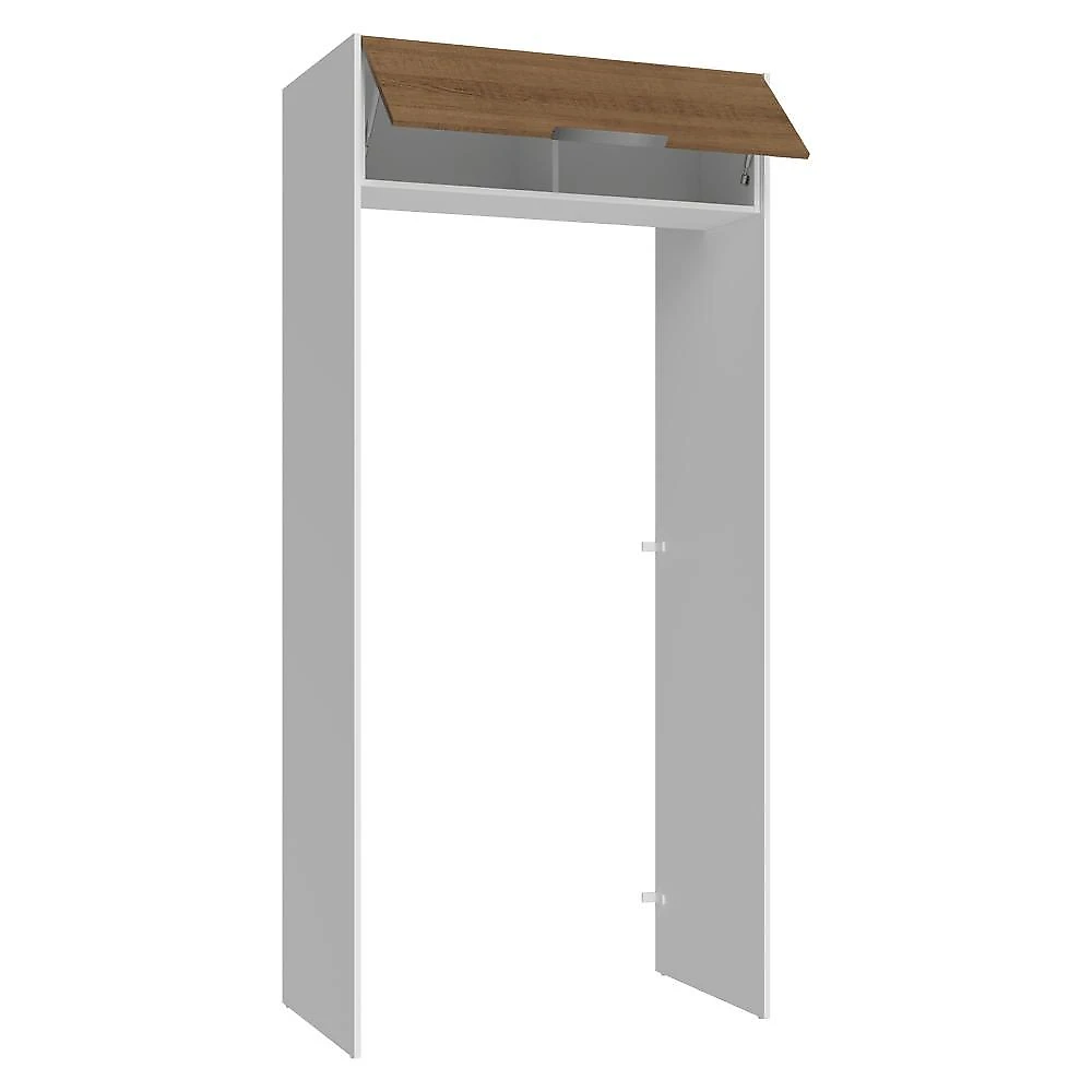 Porta-geladeira 103 cm 1 porta basculante branco/rustic stella madesa