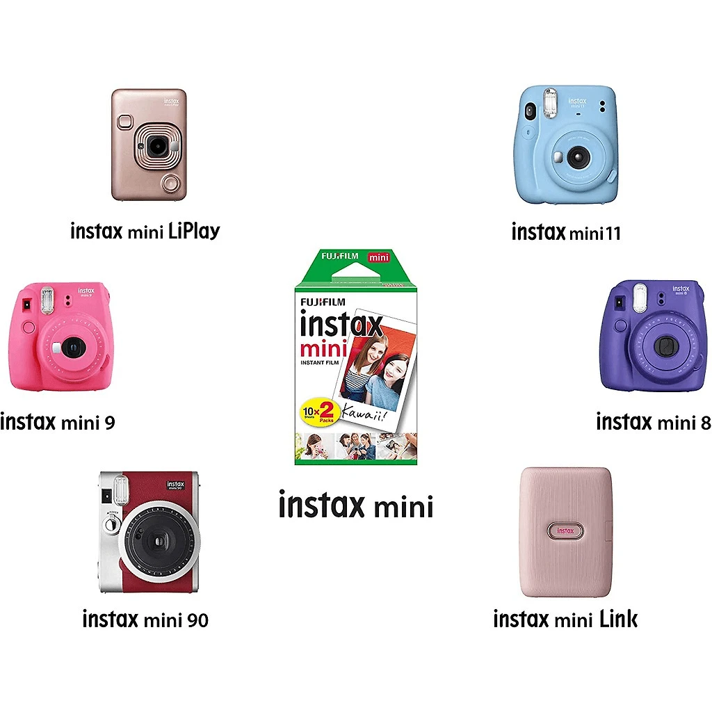 Miniatura Kit 3x Filmes Instax Mini Instantâneo Fujifilm 20 Unidades (60 Fotos)