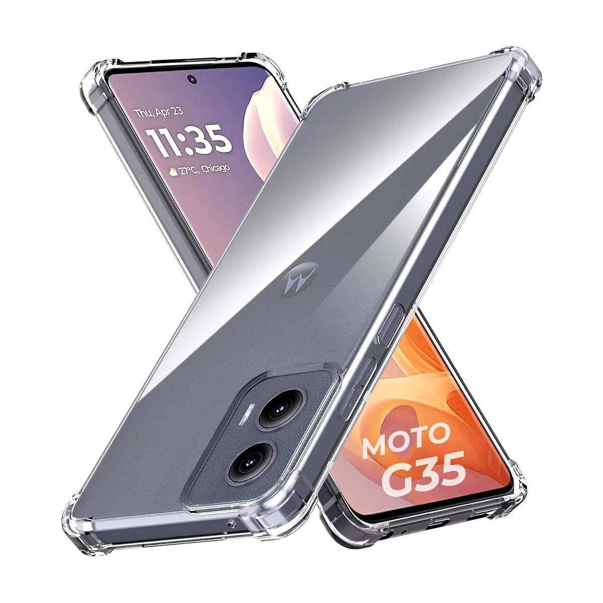 Miniatura Capa Capinha Transparente Compatível Para Motorola Moto G35