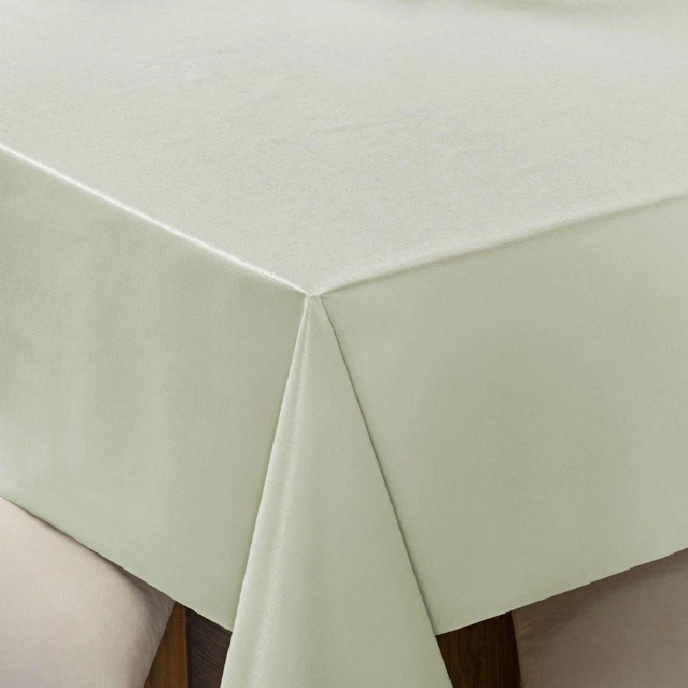 Toalha De Mesa 6 Lugares Térmica Impermeável 1,40 M X 2,00 M 100% Policloreto De Vinila - Bege