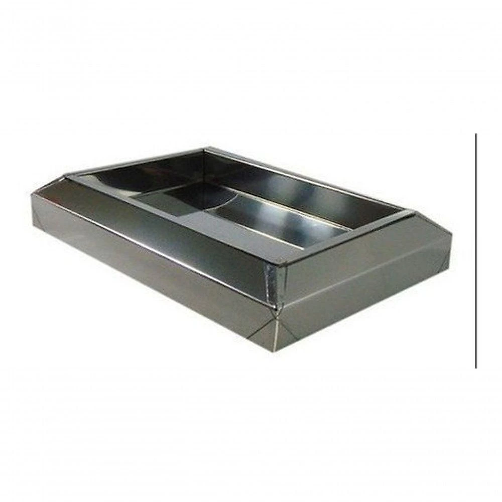 Cinzeiro de Chão em Aço Inox 6 e 5cm X 33cm X 23 e 5cm Inox Coletor de Bituca