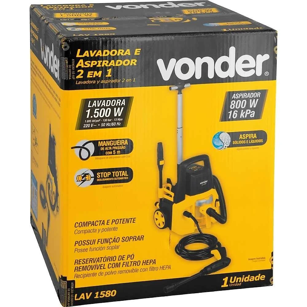 Lavadora Aspirador Vonder Lav1580 1500w 220V 1885lbf Hepa