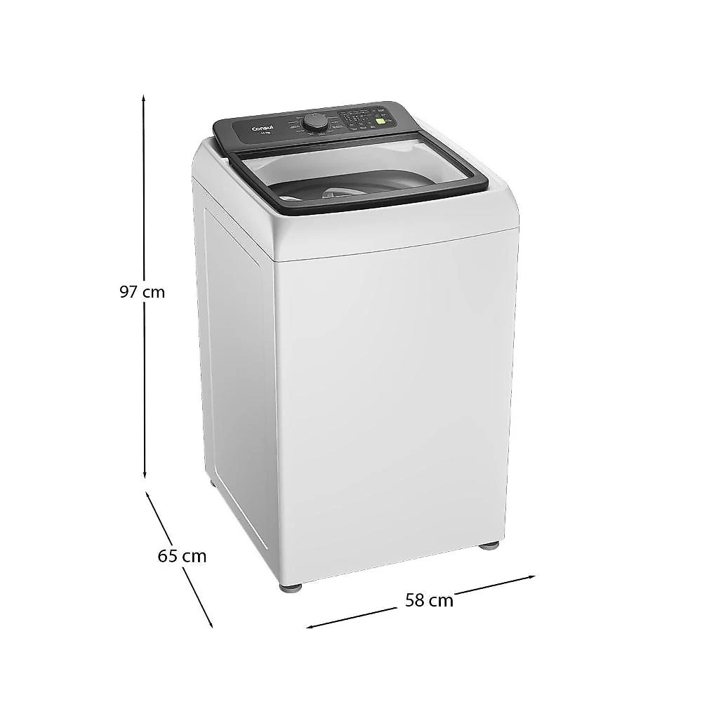 Máquina de lavar consul cwn14ab 14kg modo eco reuso de Água filtro anti-fiapo branca 110