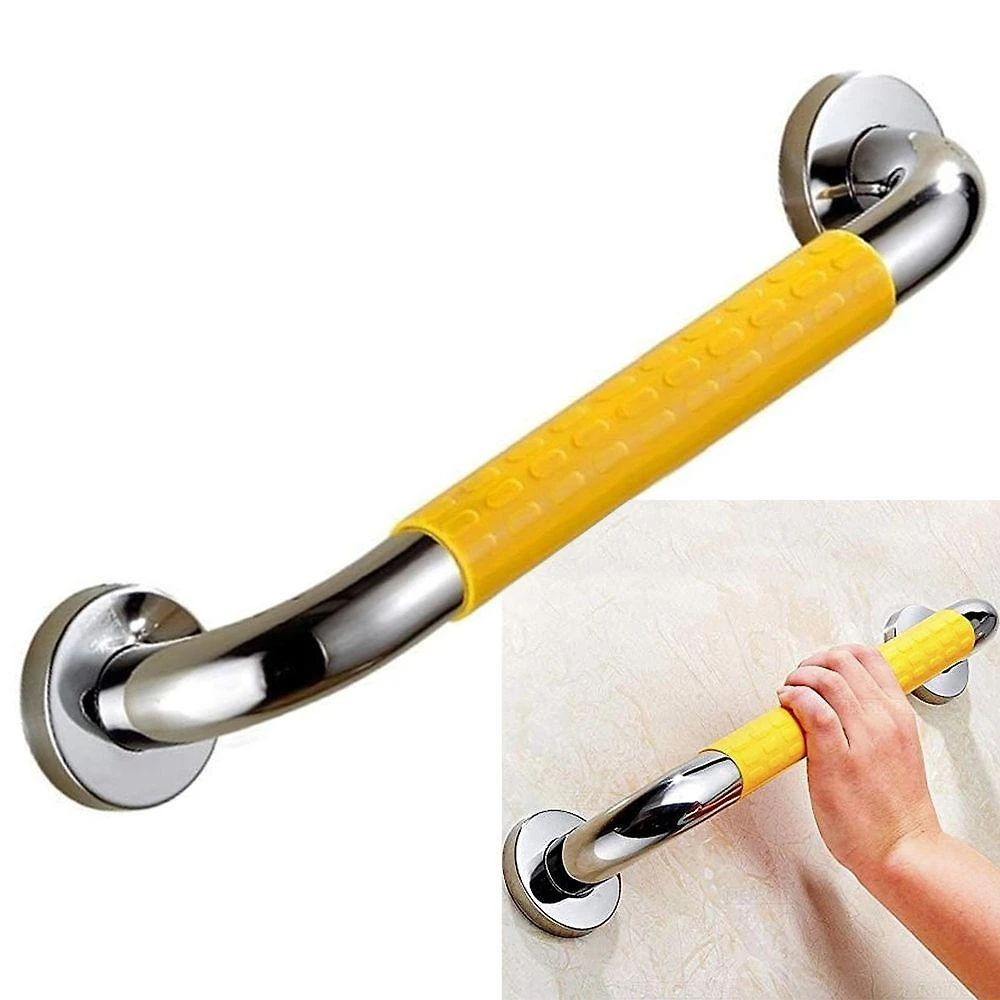 Barra de Apoio BSL3667 com Suporte Antiderrapante Inox Leva Pra Casa 40CM