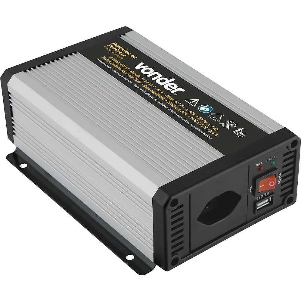 Inversor De Potencia 600W 12V Para Vonder 110V