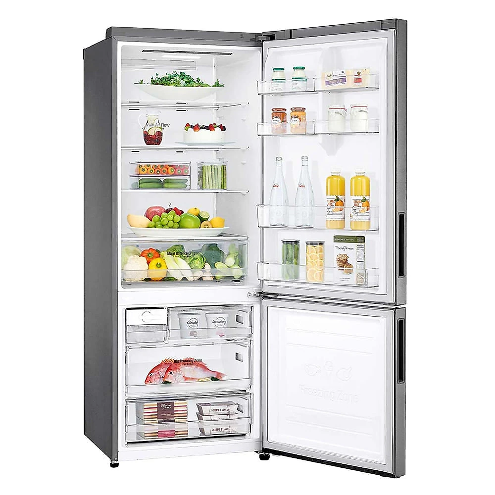 Geladeira LG Inverse Frost Free 451L Inox Look GC-B569NLL Inox - 110V