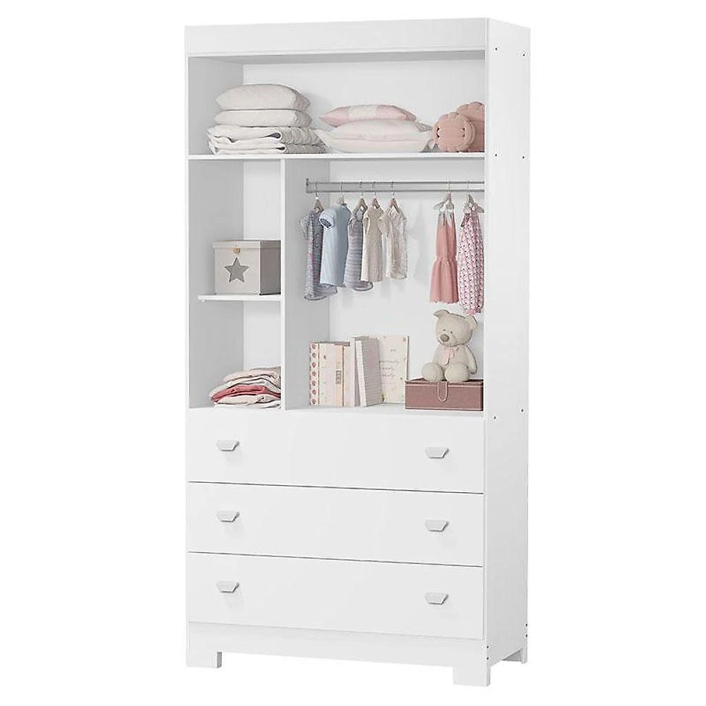 Quarto De Bebê New Katatau Branco Acetinado - Reller