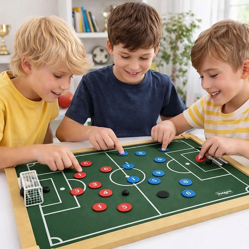 Campo de Futebol de Botao 40x60cm Tabuleiro Society Educativo MDF Quadro Verde Jogo Divertido