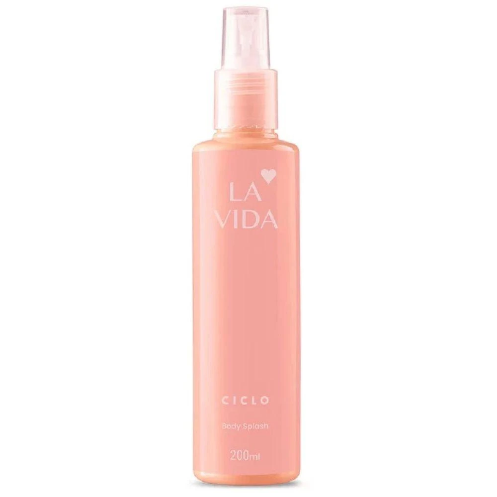 Body Splash La Vida Feminino Floral Gourmand 200ML Ciclo Cosméticos