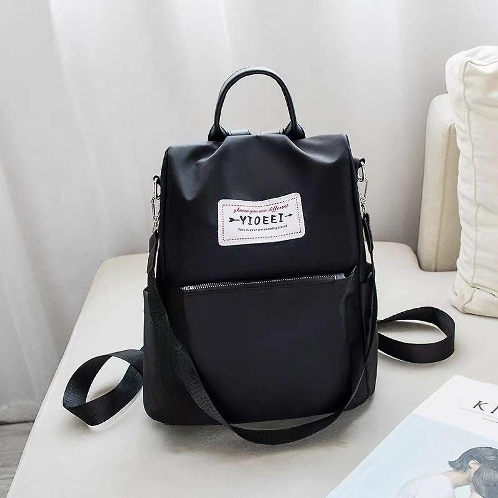 Mochila OEM Grande em Tecido Oxford à Prova D'água Preto para Uso Neutro