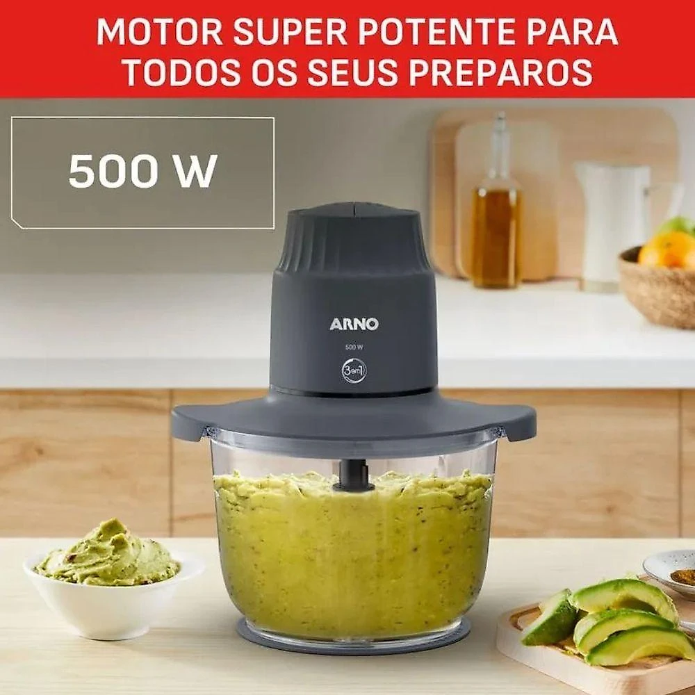 Processador de Alimentos Arno Choppeo CH01 300ML Preto 110V