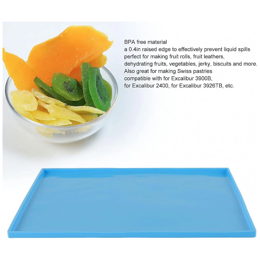 Tapetes Silicone Desidratador MOUMOUTEN Azul Kit 4 Unidades com Bordas Antiaderente