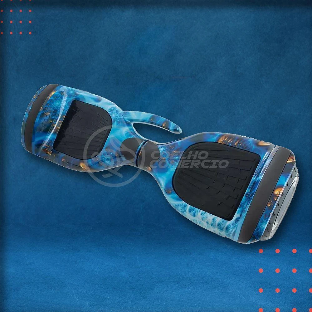 Infantil Skate Elétrico Led Azul Oceano