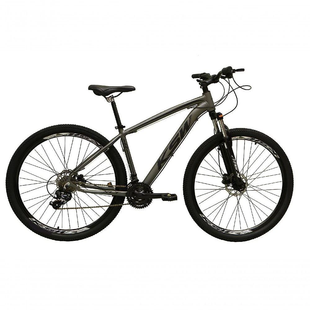 Bicicleta Aro 29 Ksw Xlt Alumínio 24v Câmbios Shimano Garfo Com Trava No Ombro - Grafite Tam.21