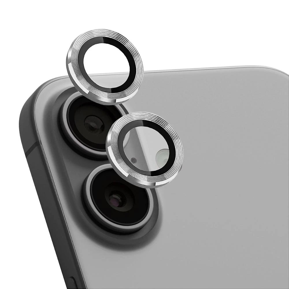 Protetor de Lente para iPhone 16 - One Armor - Frame para câmera - Prata - Gshield