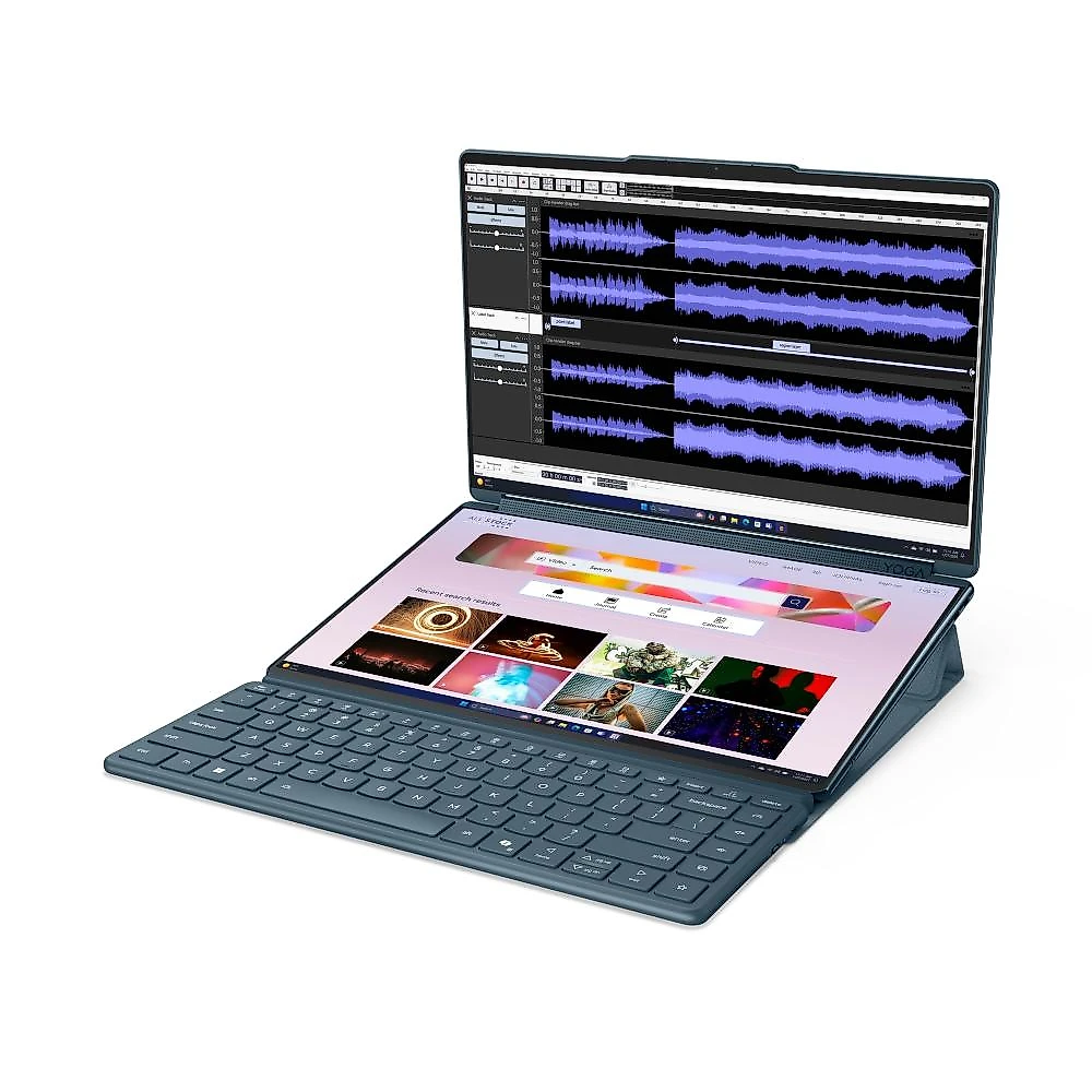Notebook Lenovo Yoga Book 9 14IAH10 Intel Core Ultra 7 255H 16GB 512GB SSD Windows 11 14" - 83KJ001TBR Tidal Teal