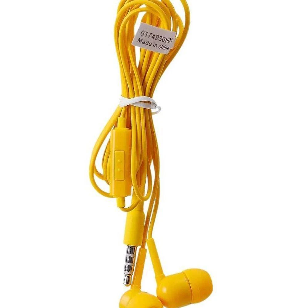 Fone de Ouvido com Fio Miniso Brasil Kit 06 Conector P2 Amarelo