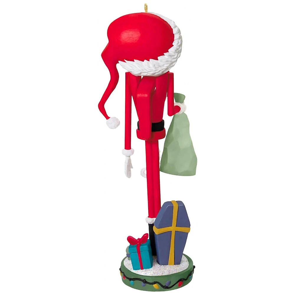 Enfeite Natalino Hallmark Keepsake 2025 Disney O Estranho Mundo de Jack Jack Skellington Papai Noel Nutcracker, 4,4 x 13,3 x 3,8cm