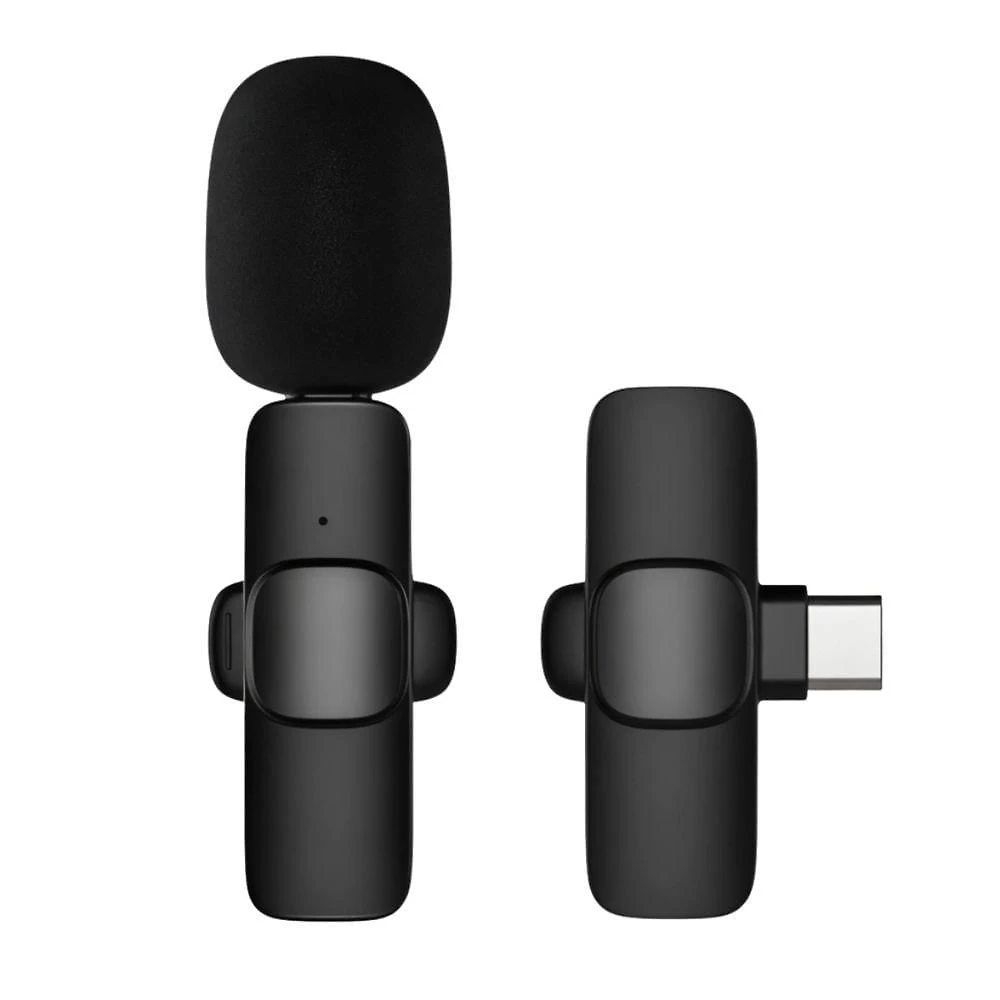 Microfone de Lapela sem Fio USB C MDM Wireless Usb C Receptor Clip On para Entrevistas e Aulas