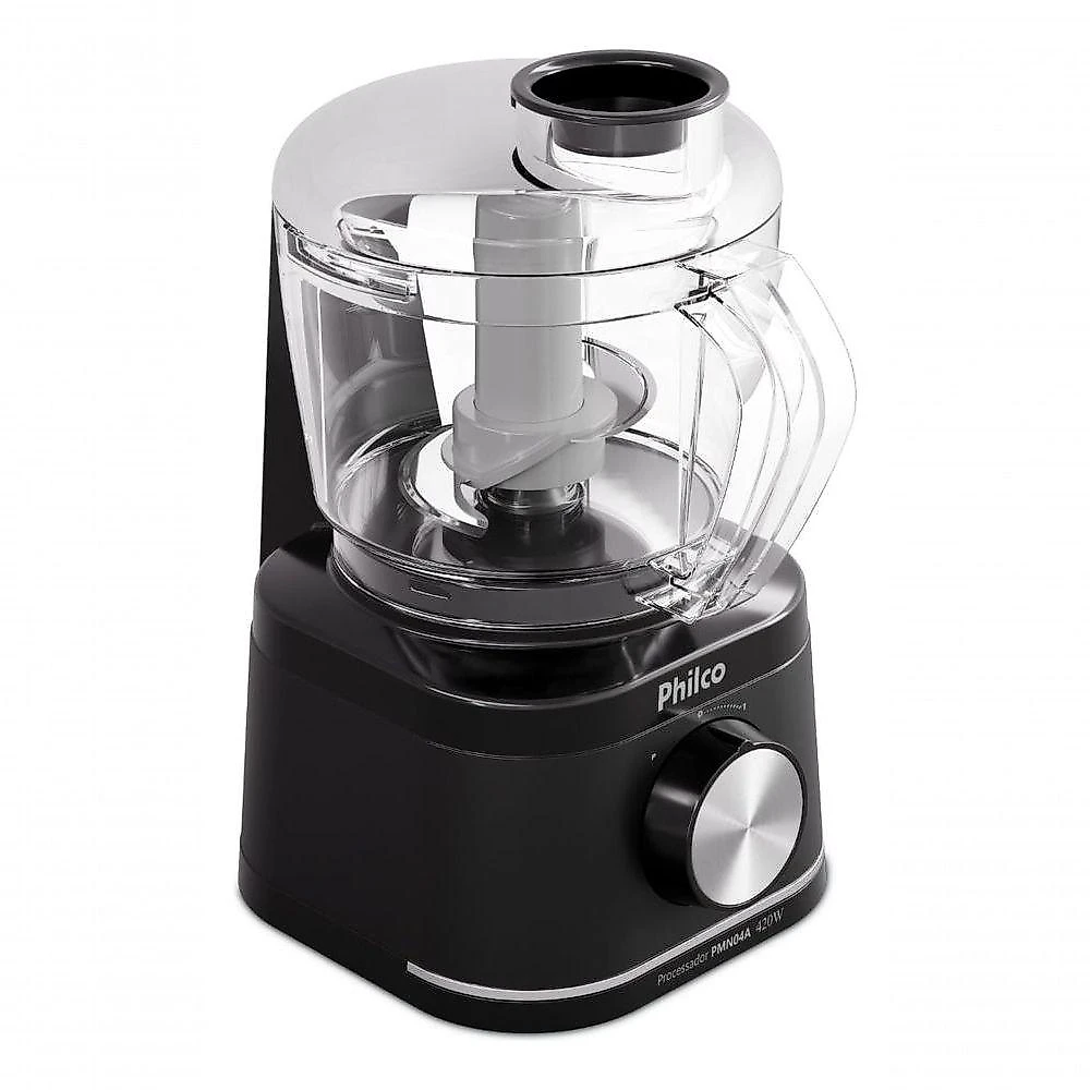Processador de Alimentos Philco PMN04A 420W Preto com Jarra 500ML 220V